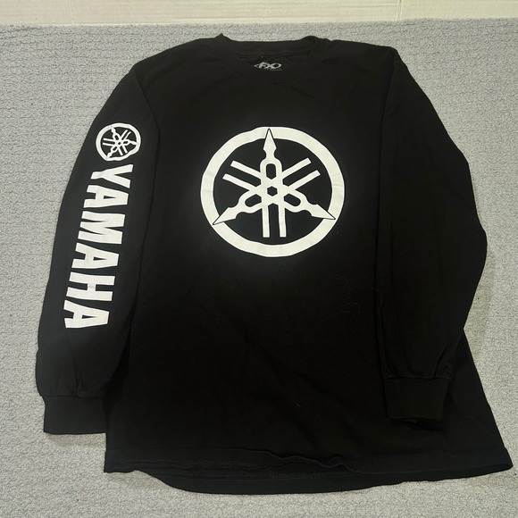 Factory Effex Other - Factory Effex Yamaha Long Sleeve Shirt‎ Large Black Motocross Racing Tee Logo